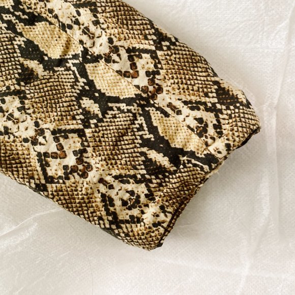 Zara Python Snake Print Cotton Blouse Size M (GUC) - Picture 8 of 8